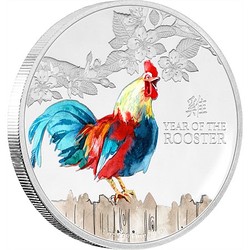 Lunar silver coin - year of the rooster 2017