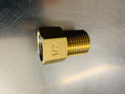 Plumbing goods wholesaling: [2223] Brass male/female socket --35mm long
