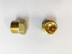[222] Brass Male End Cap
