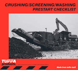 Crushing/Screening/Washing Prestart Checklist Books Code: DB42