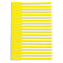 Yellow 175mm Sling & Rope Tags â BLANK (packs of 100) ST24