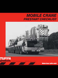 Prestart Checklist Books: Mobile Crane Prestart Checklist Book
