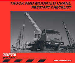 Frontpage: Truck & Mounted Crane Prestart Checklist Books