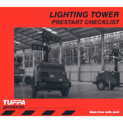 Prestart Checklist Books: Lighting Tower Prestart Checklist Books Code DB43