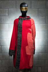 Moyuru Red Combo Coat