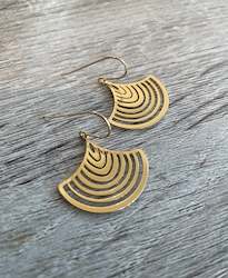 Jewellery manufacturing: Gold or Silver Luxe fan Earrings