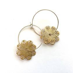 Jewellery manufacturing: Vintage Filigree Rounds on Hoops
