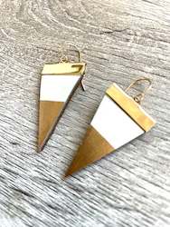 Jewellery manufacturing: Dipped Spears-White with Gold