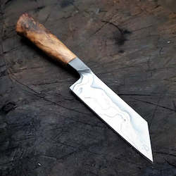Art Knives By Benjamin Madden: Clipped Sycamore Kitchen Knife