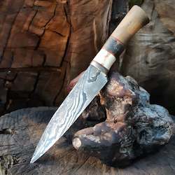 Knives By Benjamin Madden: Shipworm Fossil Feast Knife