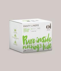 Toiletry wholesaling: Oi Organic Panty Liners