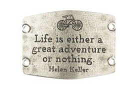 "Life is An Adventure" - Silver Quote Sentiment