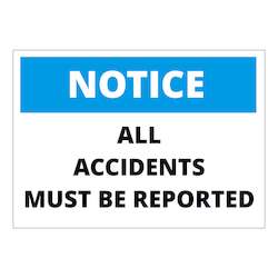 Frontpage: Notice All Accidents Must Be Reported