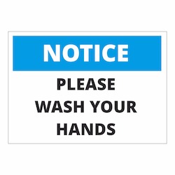 Frontpage: Notice Please wash your hands