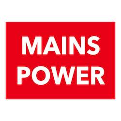 Miscellaneous Signs: Mains Power