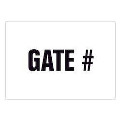 Miscellaneous Signs: Gate #