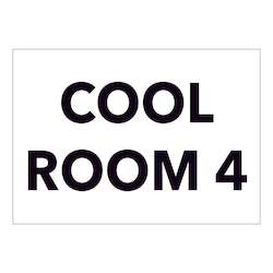 Miscellaneous Signs: Cool Room 4