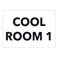 Miscellaneous Signs: Cool Room 1