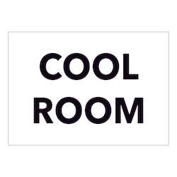 Miscellaneous Signs: Cool Room