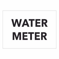 Miscellaneous Signs: Water Meter