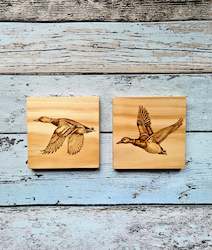 Wooden Coasters - Mallards