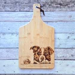 Adult, community, and other education: Bamboo Cheese Board - The Border Collie