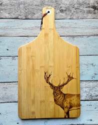 Bamboo Cheese Board - Red Stag