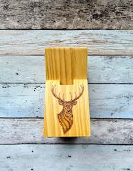 Wooden Knife Block - Stag
