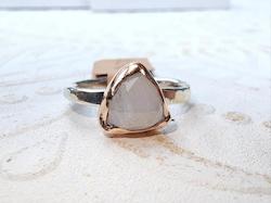 Jewellery: Jess ring - Moonstone + rose gold