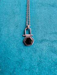 Jewellery: Peculiari Onyx hex pendant