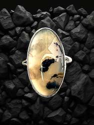 Jewellery: Montana Agate split ring