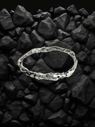 Jewellery: Molten Bangle - Sterling Silver