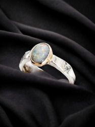 Opal + Diamond ring