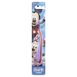 Childrens Range: ORAL B Stages 2 Toothbrush 2-4 Yrs Mickey Mouse