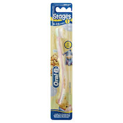 Childrens Range: ORAL B Stages 1 Baby Pooh Toothbrush 4-24 Months