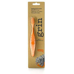 Manual Toothbrushes Biodegradable Oral Health Nz: Grin Kids Orange Toothbrush