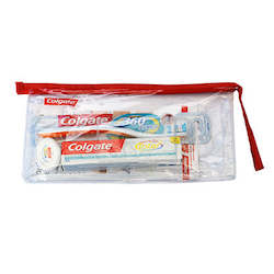 Oral Health Travel Pack: Colgate Regime Travel Bag with 360 Ultra Compact Head Brush