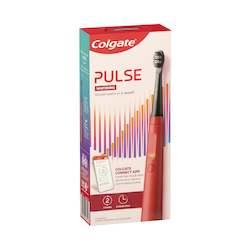 Colgate Pulse Whitening Electric Toothbrush - Red