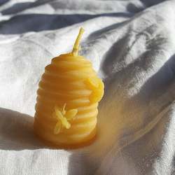 Clothing: Natural Beeswax Hive Candle