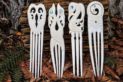 Bone Carvings: Bone Heru Comb