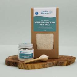 Food wholesaling: Manuka Smoked Sea Salt (Gluten Free, NZ Made, Hot Smoked)