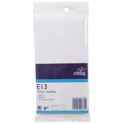 Croxley envelopes E13 seal easi non window white pack 20
