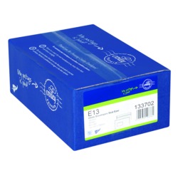 Retail postal service: Croxley mail prepaid envelopes E13 seal easi window box 500