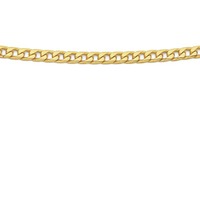 Jewellery: 9ct 45cm Diamond Cut Bevelled Curb Chain
