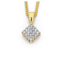 9ct Diamond Pendant