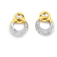 9ct Diamond Circle Earrings