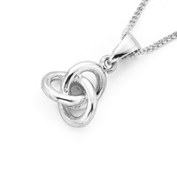 Jewellery: Silver knot pendant
