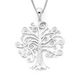 Sterling silver cubic zirconia tree of life pendant