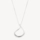 Silver Wave Small Pendant Necklace