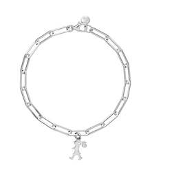 Jewellery: Runaway Girl Charm Bracelet with Bow Charm Addition